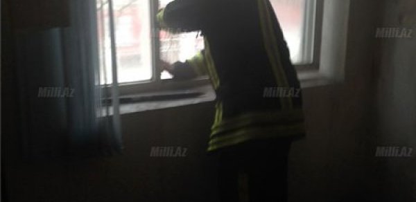 Təhsil İdarəsinin xidməti binası yandı- FOTO
