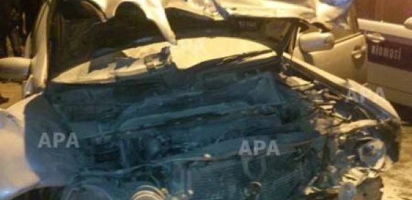 Bakıda zəncirvari qəzanın görüntüləri -  VİDEO