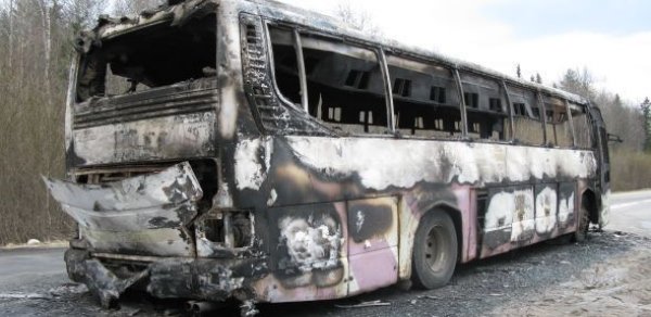 Azərbaycan zəvvarlarını Kərbəlaya aparan avtobus yandı:  41 yaralı 