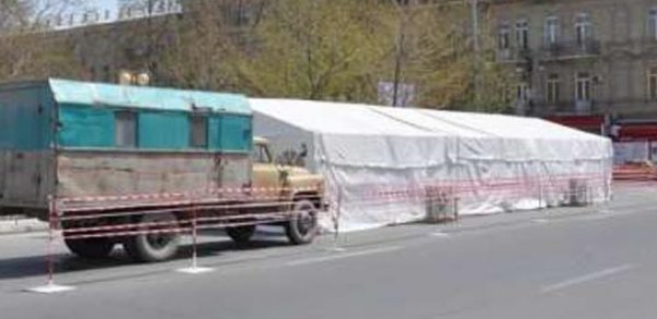 Hacıbala Abutalıbov bu çadırda gecələyir? -  FOTO
