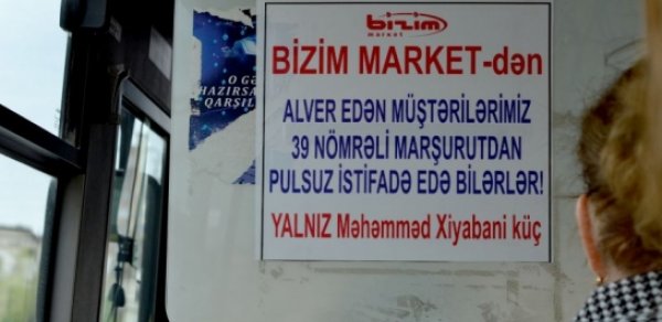 Bakıda pulsuz avtobus - FOTO 