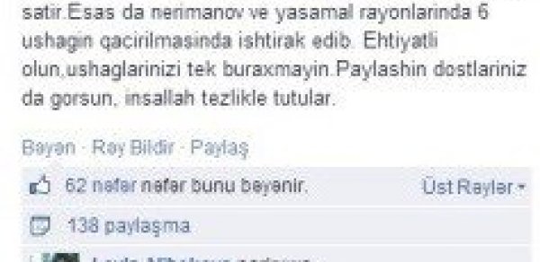 Bu qadın Bakıda uşaqları rus mafiyasına satır - FOTO