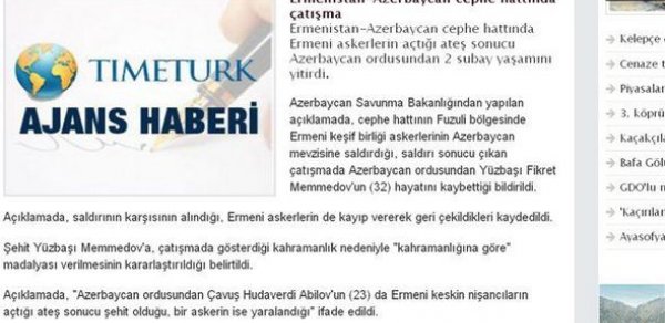 Türkiyə mətbuatı şəhidlərimizdən yazdı -  FOTO