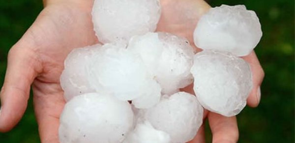 Lənkərana dolu yağdı