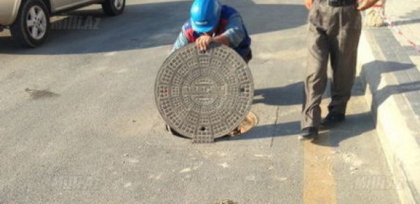 Bakıda çörək zavodunun ərazisində torpaq çökdü - FOTO - VİDEO
