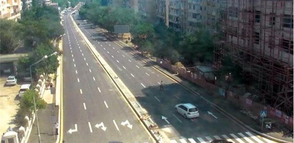 Bakıda daha bir yol açıldı - FOTO