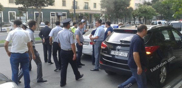 Bakıda İsrail səfirliyi qarşısında aksiya keçirildi – FOTOLAR - VİDEO