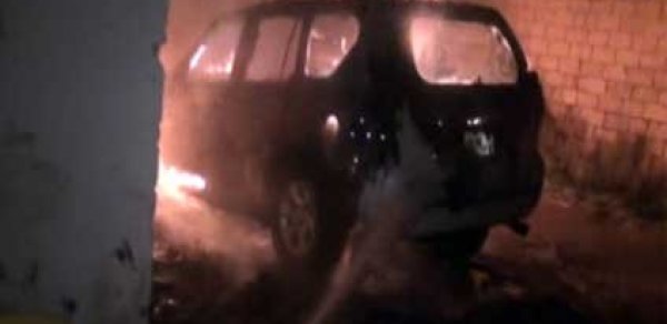 Hacıqabulda şirvanlıya məxsus “Toyota-Prado”nu qəsdən yandırdılar - FOTO