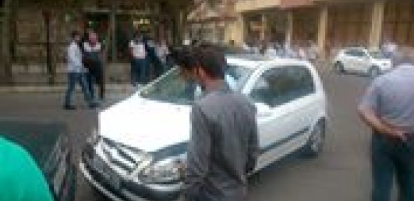 Xanım sürücü qəza törətdi – FOTOLAR