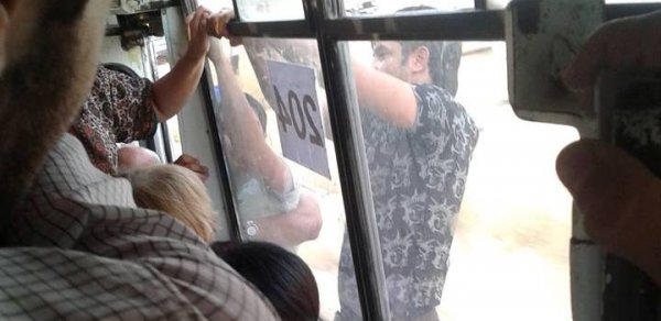 Bakıda avtobusda hələ belə biabırçılıq olmamışdı – ŞOK VİDEO – FOTOLAR