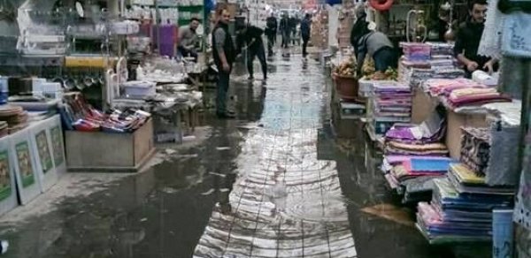 Sədərək Ticarət Mərkəzini su basdı - FOTOLAR