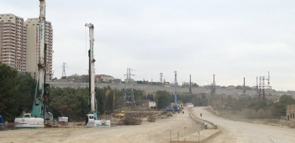 Bakıda yeni yol tikilir -  FOTOLAR 