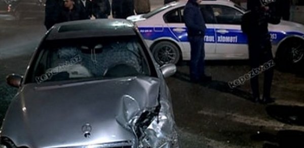 Gəncədə baş verən avtoqəzada iki nəfər yaralandı - FOTOLAR