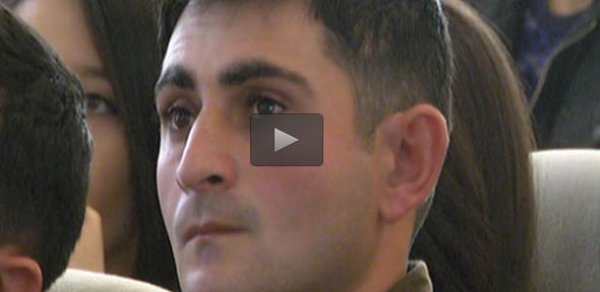 Erməni helikopterini vuran İlkin tələbələrlə görüşdü – VİDEO