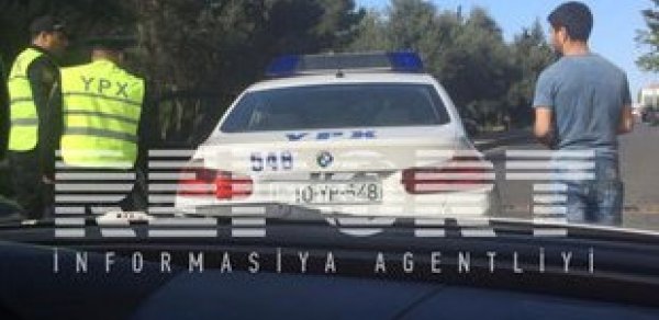 Bakıda yol polisi avtoxuliqanlıq edib qaçan sürücünü saxladı