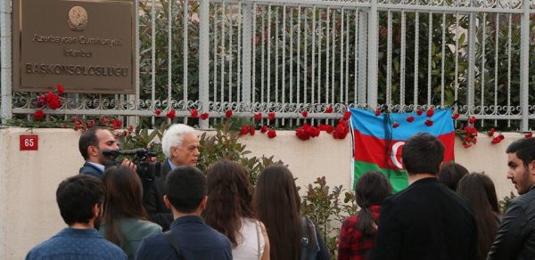 Faciə qurbanları İstanbulda anıldı - VİDEO + FOTO