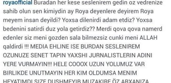 "Bədənimi satırdım, düz yola gətirdiniz məni?" - Röya