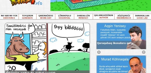 Aqşin Yenisey yumor saytının redaktoru oldu
