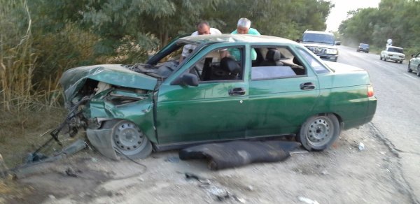 Xaçmazda ağır yol qəzası - 7 yaralı (Fotolar)