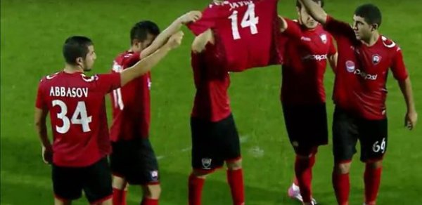 “Qəbələ” futbolçuları Cavid Hüseynova belə dəstək oldular -VİDEO