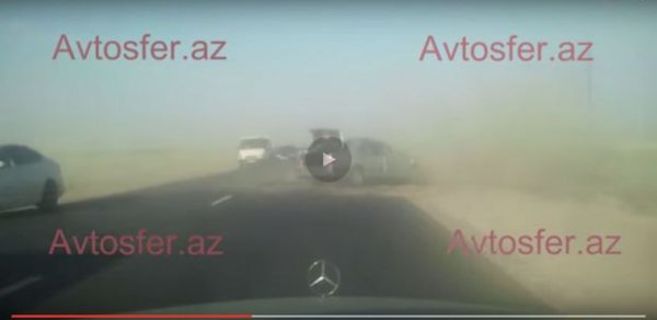 Bakıdakı dəhşətli yol qəzasının videosu yayıldı - VİDEO