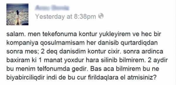 Mobil operatorlar əlavə konturumuzu niyə kəsir ? -  Xəbərdarlıq + FOTO 