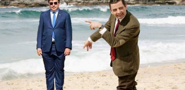 Saakaşvili internetdə gülüş hədəfi oldu – FOTOLAR