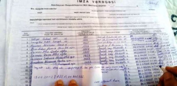 Bəzi namizədlər "qaz çəkəcəyəm" deyib imza toplayır