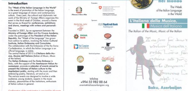 Bakıda İtalyan dili həftəsi başlayır