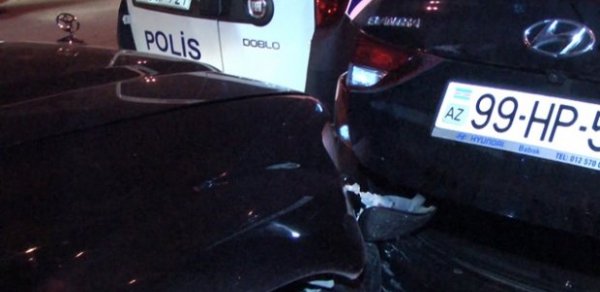 Bakıda qadın sürücü qəza törətdi: iki övladı yaralandı -  FOTOLAR