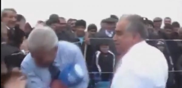 Daşkəsinin icra başçısı Əhəd Abıyev məmuru belə döydü - VİDEO