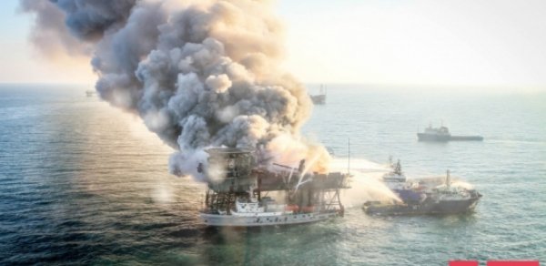 “Günəşli" yatağındakı yanğın nəzarət altına alınıb