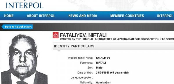 Azərbaycanda polis zabitinin atası beynəlxalq axtarışa verildi