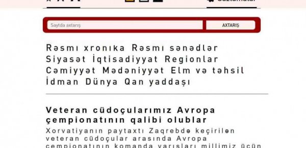 AZƏRTAC-ın saytının zəif görənlər üçün versiyası istifadəyə verilib VİDEO