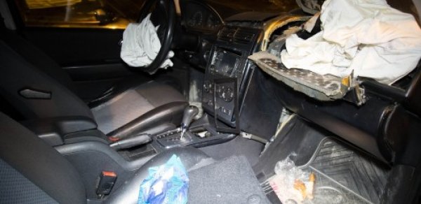 Bakıda sərxoş qadın sürücü qəza törətdi - FOTO