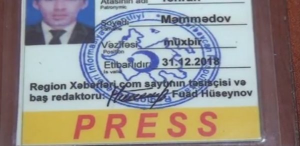 Hədə-qorxu ilə pul tələb edən "jurnalist" ifşa edildi - VİDEO