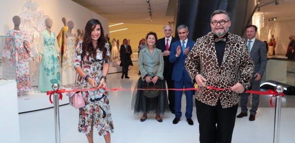 Leyla Əliyeva "Moda məkanı" adlı sərginin açılış mərasimində - FOTO