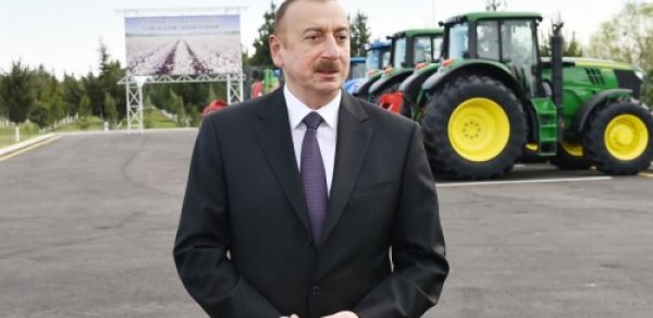 Prezident Goranboyda “Region Agro” MMC-nin açılışında - FOTOLAR