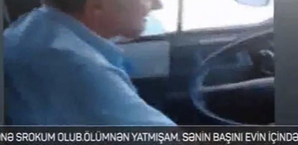 "Ölüm üstündə yatmışam, sənin başını kəsərəm" - Bakıda avtobus sürücüsü - VİDEO