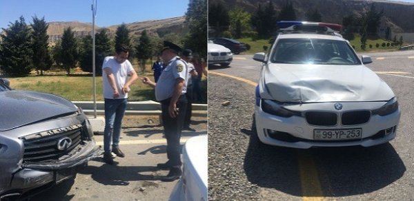 Müğənni Elton "İnfiniti" ilə YPX maşınını əzdi - özü və polis yaralandı