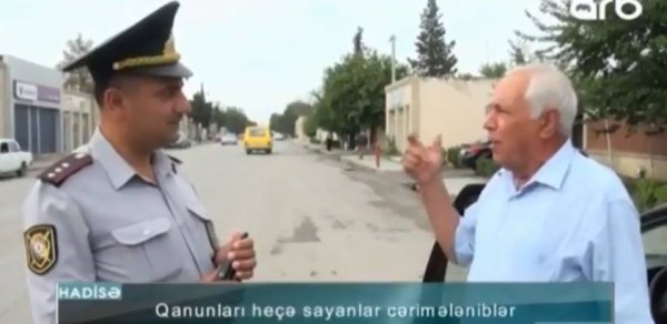 “Gözlərin itidir, ürəyin hüşyar” – Reyd zamanı polisə şeir deyən sürücü – VİDEO
