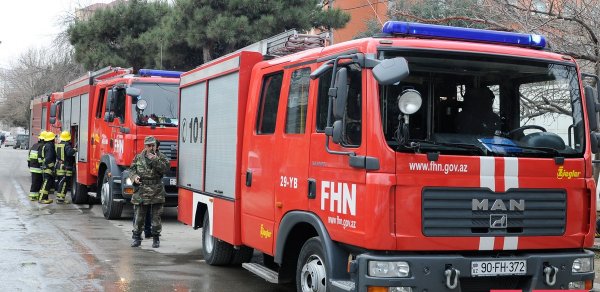 Bakıda kafedə yanğın olub