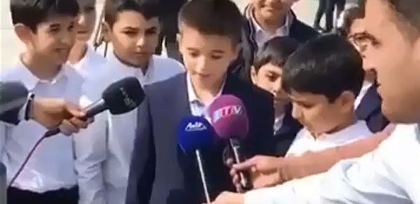 İlham Əliyevin nəvəsi müsahibə verdi - VİDEO