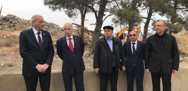 Hacıbala Abutalıbov və Eldar Əzizov hadisə yerinə gəldilər - FOTO