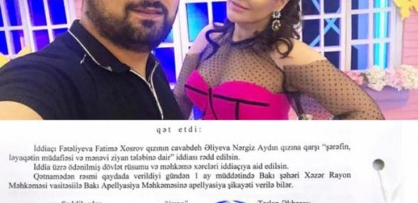 "Xatunun atası heç kimdən üzr istəməyib"
