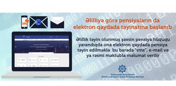 Əlilliyə görə pensiyaların da elektron qaydada təyinatına başlanıb