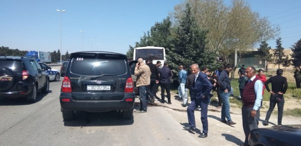 Bakı-Sumqayıt yolunda avtobusu qəzası - XƏSARƏT ALANLAR VAR