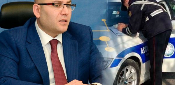 Yol polisi BNA rəhbəri Vüsal Kərimlini cərimələdi: "Jalüz pərdələr taxıb"