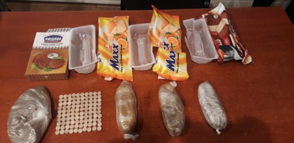 Şirniyyatın içərisindən narkotik çıxdı