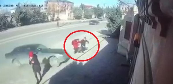 Şagirdləri vuran sürücü tutuldu